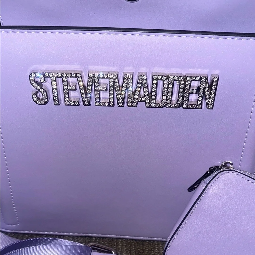 NWT Steve Madden Bling Purple Women's Bag - Picture 2 of 5